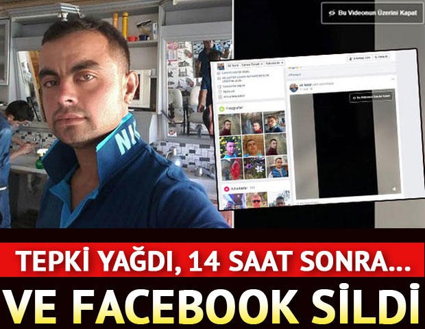 Facebook, katliam görüntülerini 14 saat sonra kaldırdı